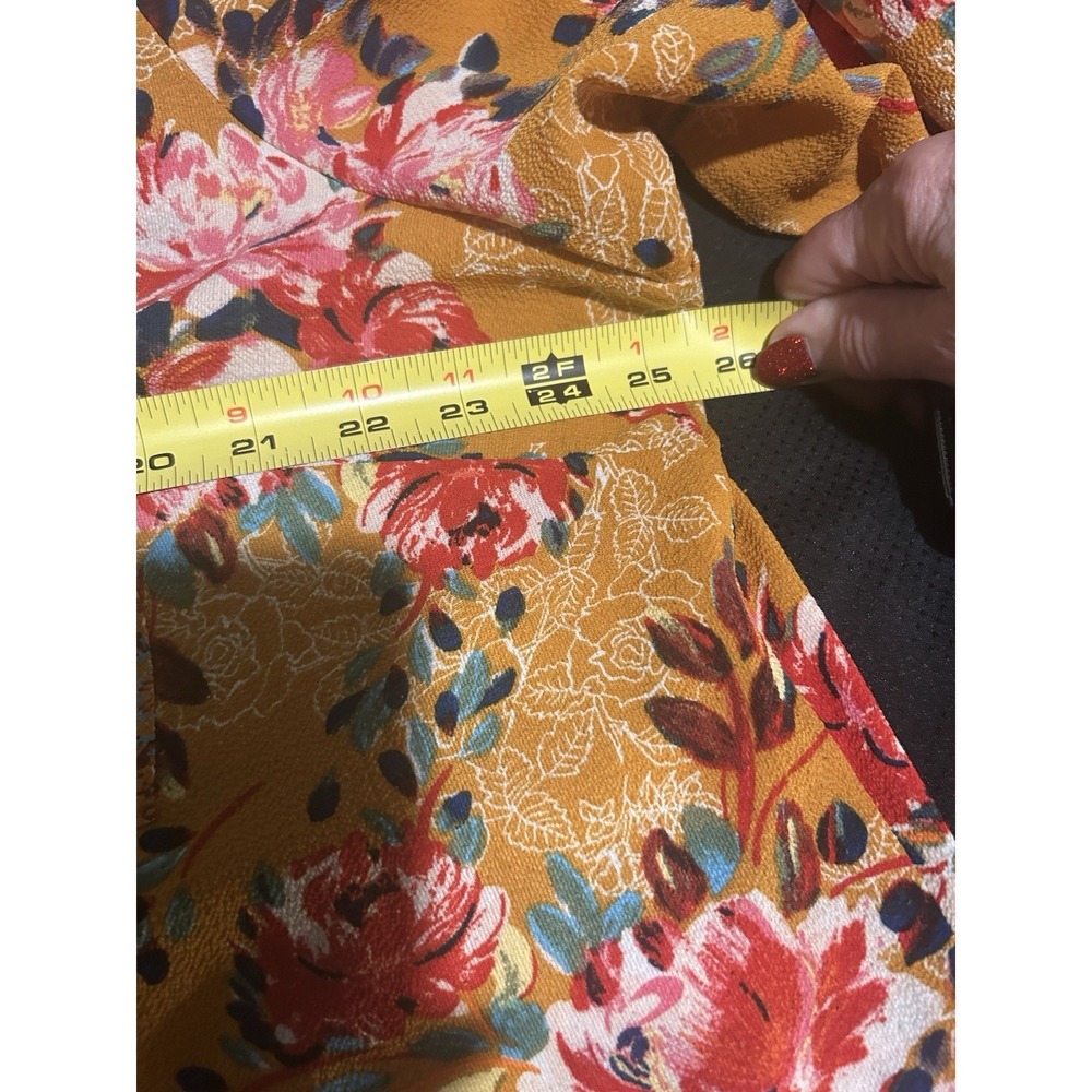 Anthropologie Fig and Flower Tunic Blouse~Plus 2XL~ Floral Boho Peasant Cottage - Picture 11 of 16